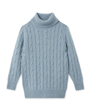 BOY N.Peal Boys*Boys Cable Turtle Neck Cashmere Sweater