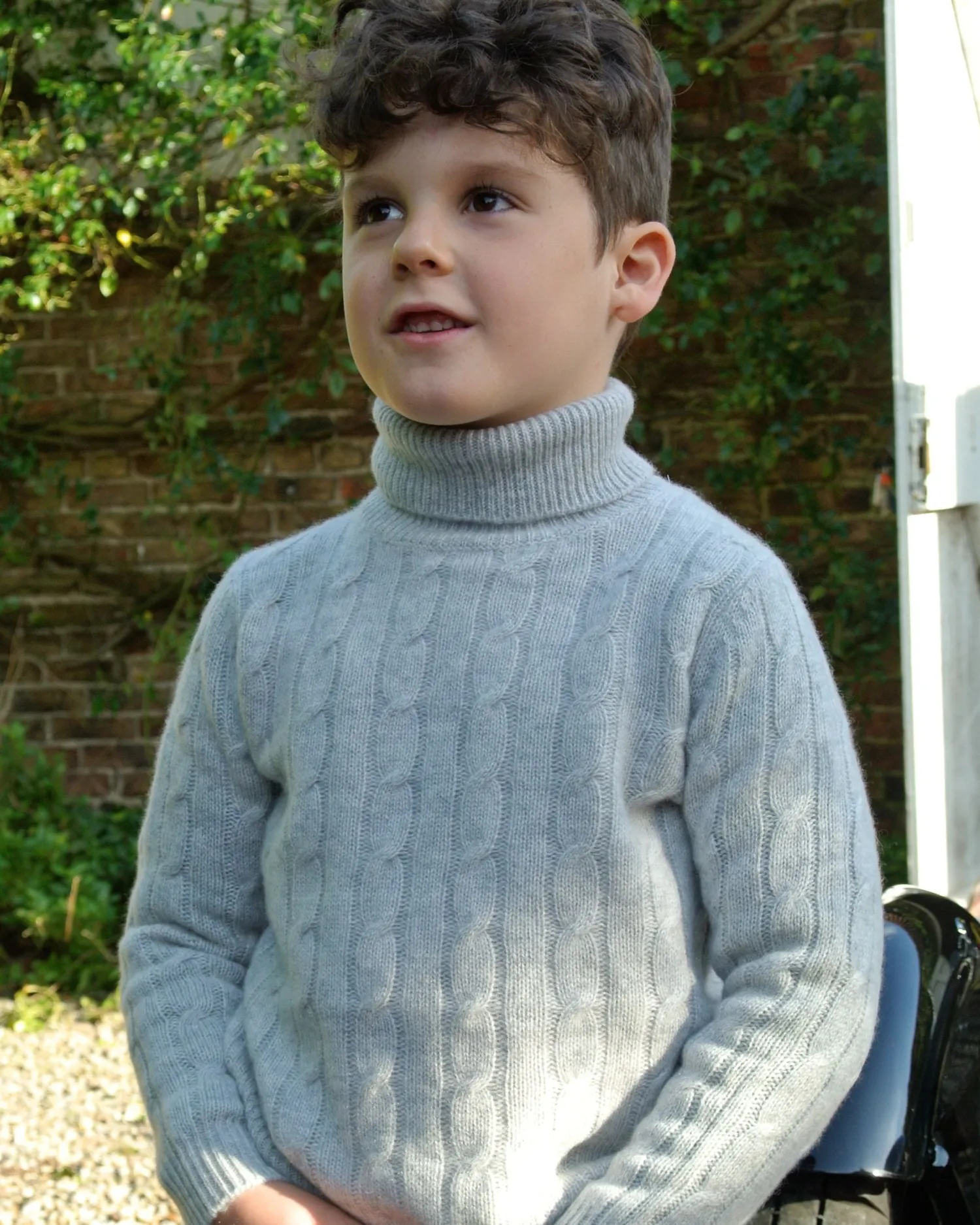 BOY N.Peal Boys*Boys Cable Turtle Neck Cashmere Sweater
