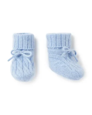 N.Peal Baby*Cable Cashmere Booties