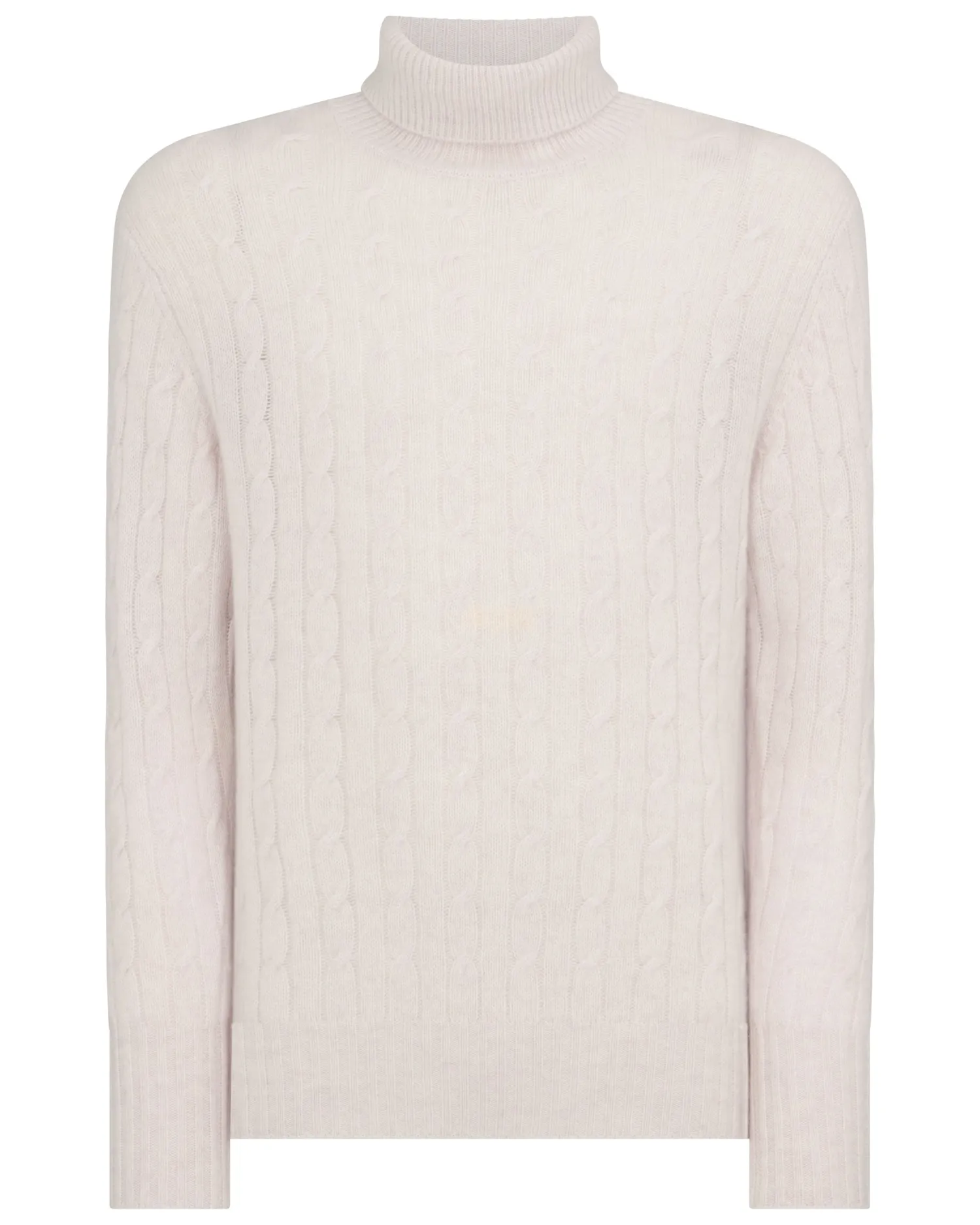 Women N.Peal Natural | Natural*Men's Berwick Cable Turtle Neck Cashmere Sweater