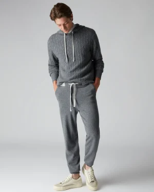 N.Peal Dark Grey | Loungewear*Men's Brompton Cashmere Jogger