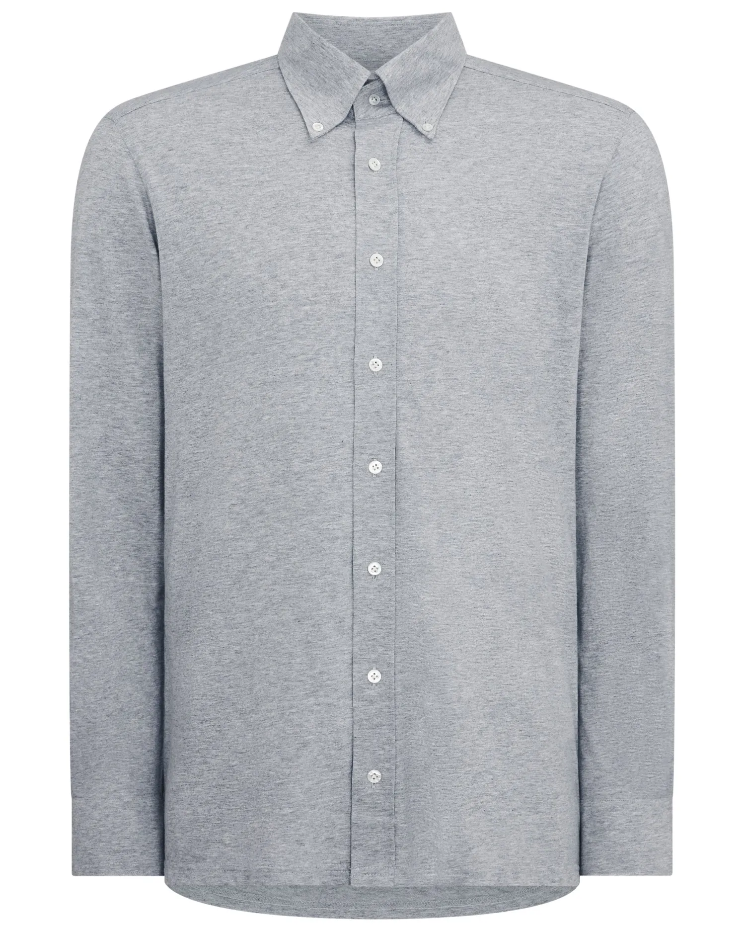 N.Peal Dark Grey | Shirts*Men's Button Down Collar Shirt