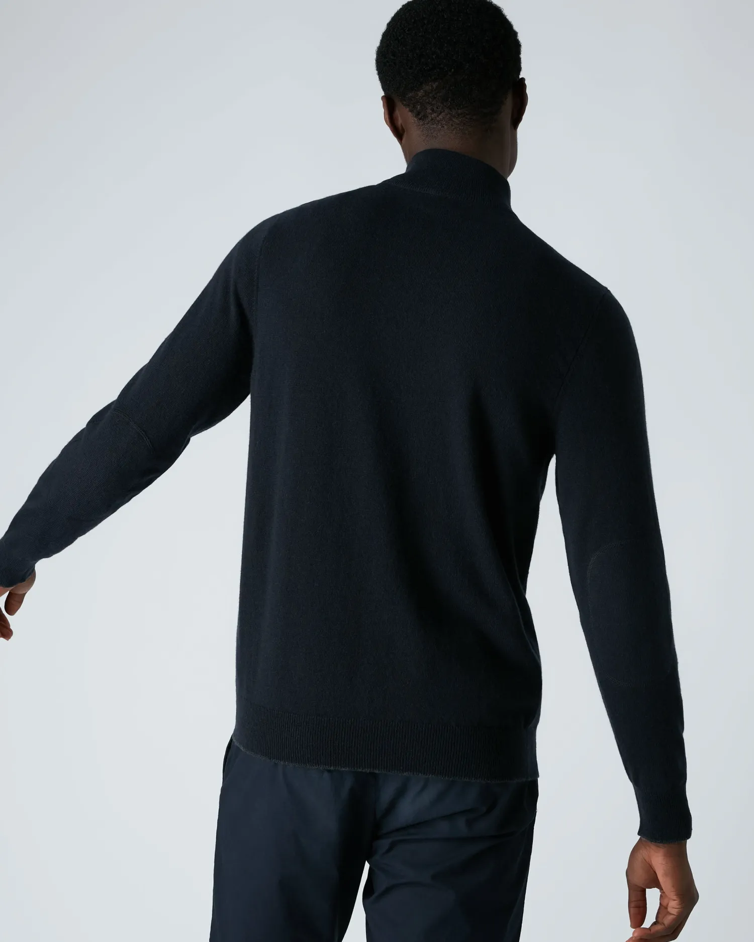 Women N.Peal Navy | Navy*Men's Carnaby Half Zip Cashmere Sweater