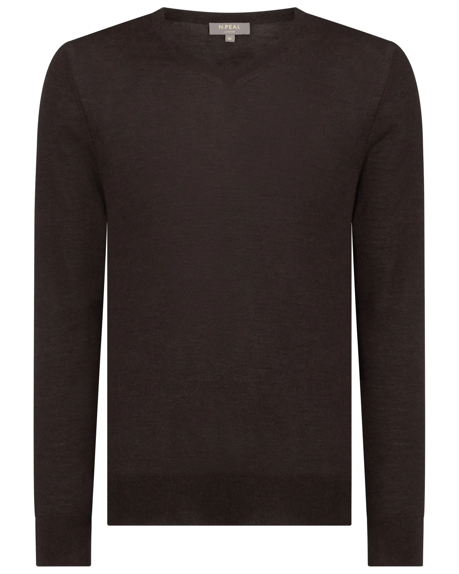 Women N.Peal Brown | Brown*Men's Conduit Fine Gauge Cashmere V Neck Sweater