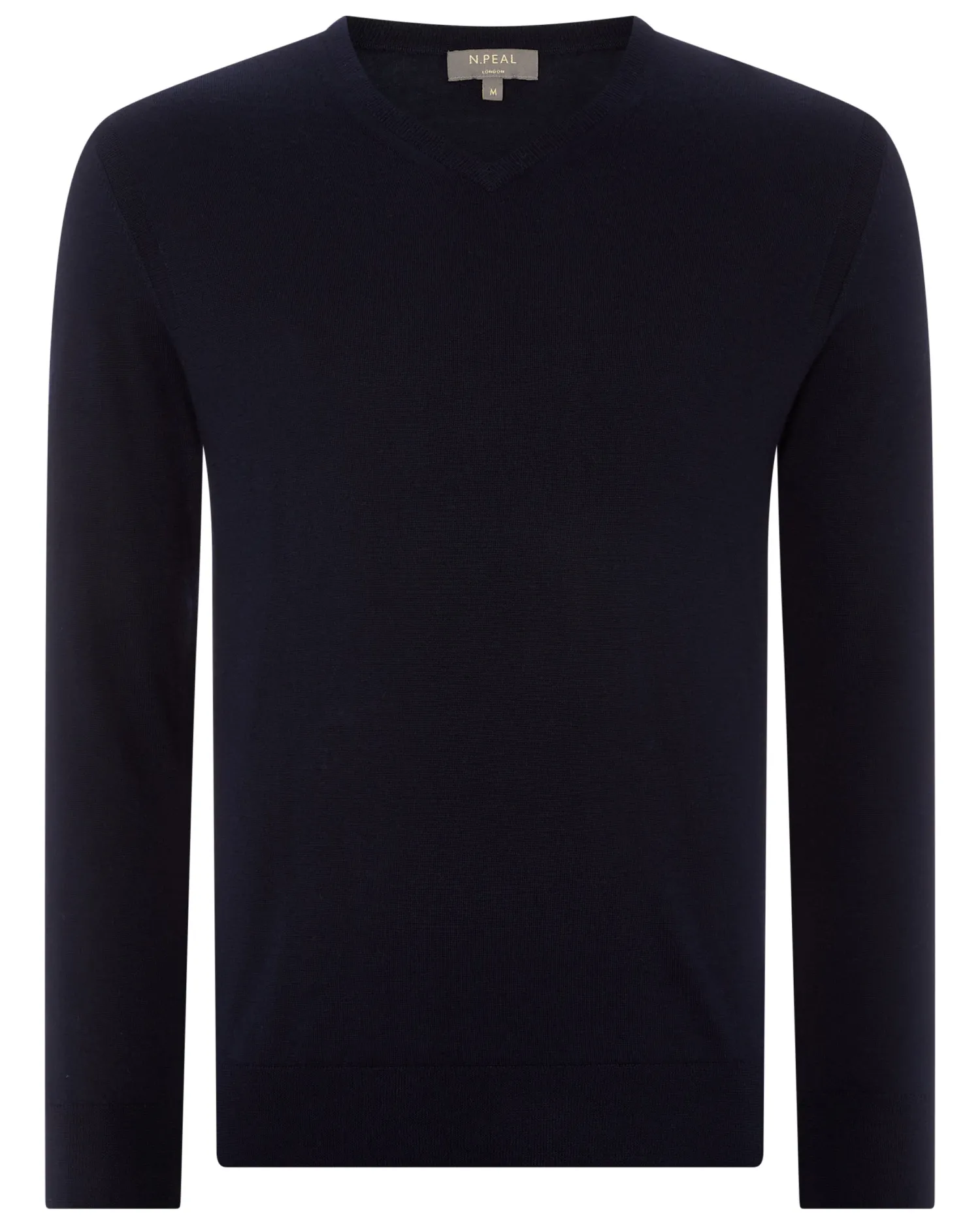 Women N.Peal Navy | Navy*Men's Conduit Fine Gauge Cashmere V Neck Sweater
