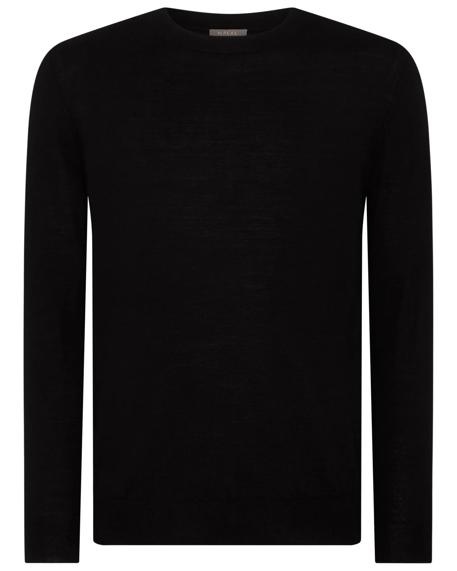 Women N.Peal Black | Black*Men's Covent Fine Gauge Cashmere Round Neck Sweater