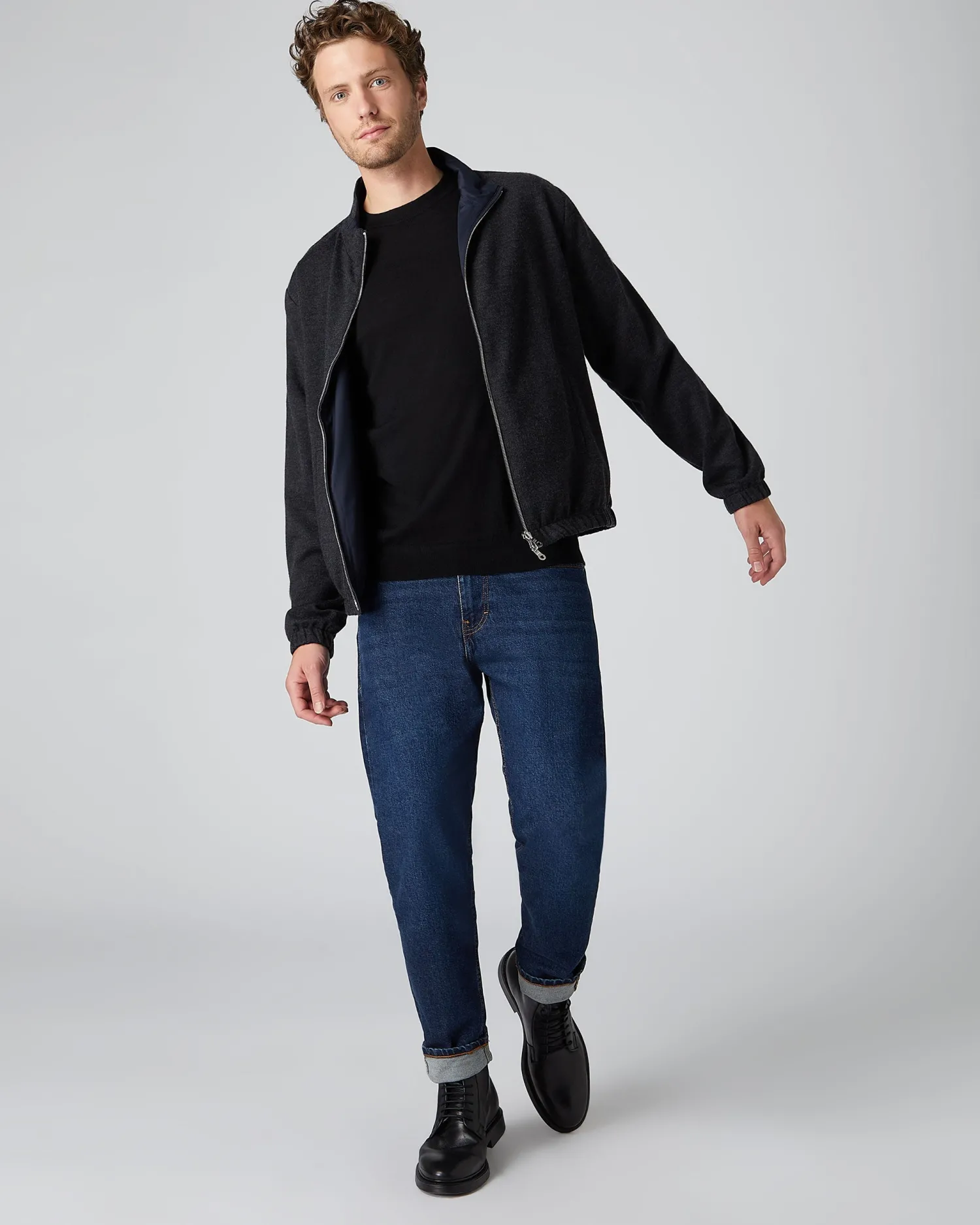 Women N.Peal Black | Black*Men's Covent Fine Gauge Cashmere Round Neck Sweater