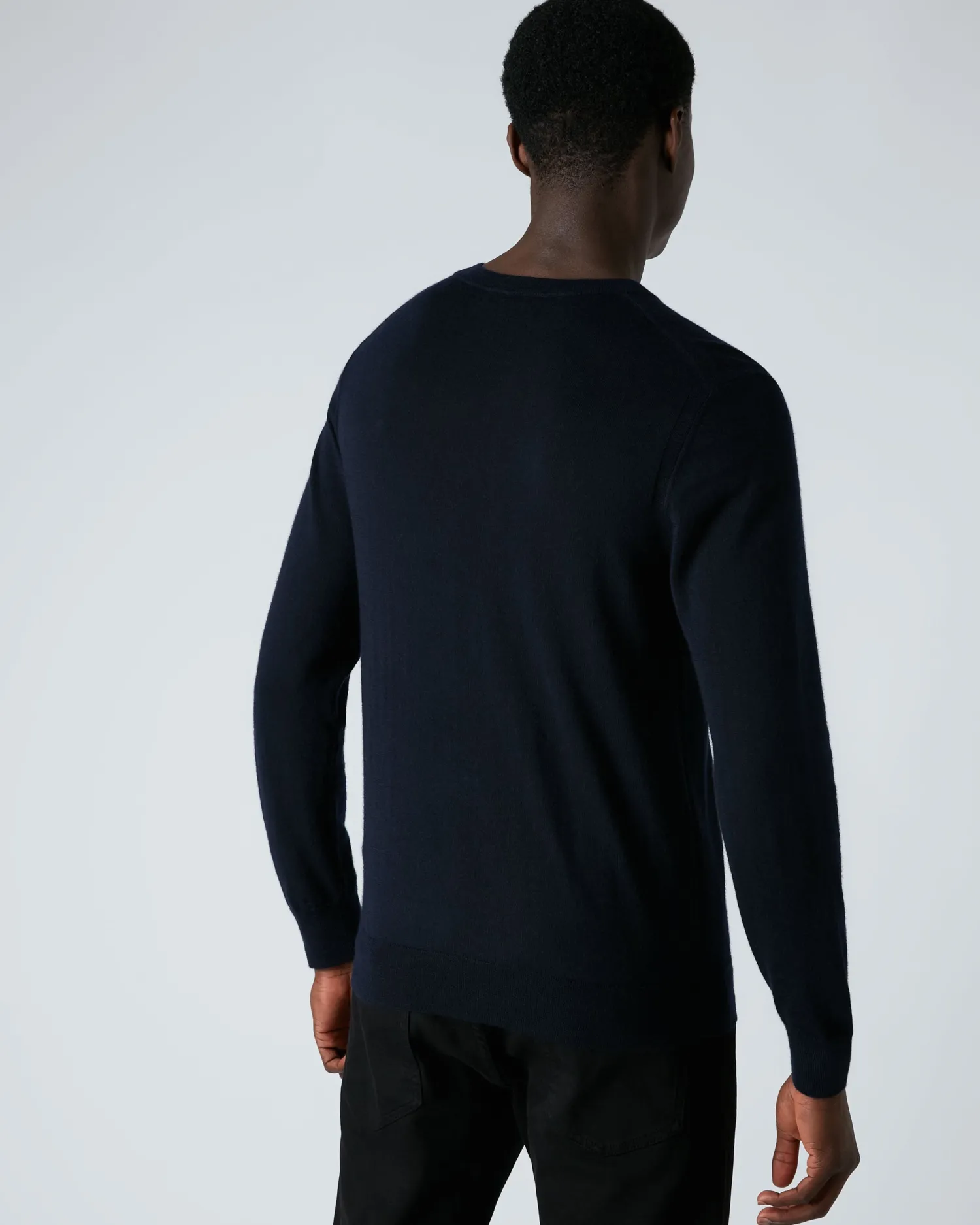Women N.Peal Navy | Navy*Men's Covent Fine Gauge Cashmere Round Neck Sweater