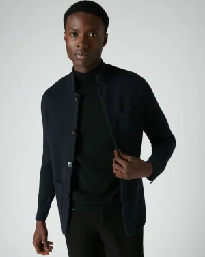 Women N.Peal Navy | Navy*Men's Grosvenor Milano Cashmere Jacket