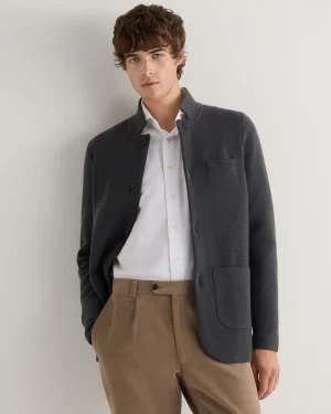 N.Peal Dark Grey | West Village*Men's Grosvenor Milano Cashmere Jacket