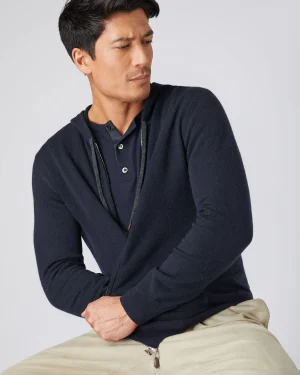 Women N.Peal Navy | Navy*Men's Ladbroke Cashmere Hoodie
