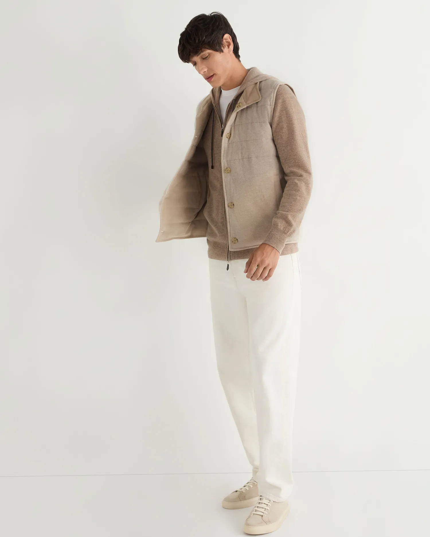 Women N.Peal Natural | Natural*Men's Ladbroke Cashmere Hoodie