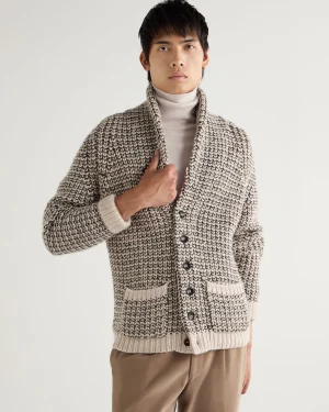 Women N.Peal Brown | Brown*Men's Marl Kensington Cashmere Cardigan