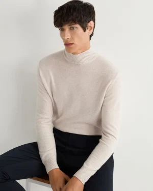 Women N.Peal White | White*Men's Mayfair Turtle Neck Cashmere Sweater
