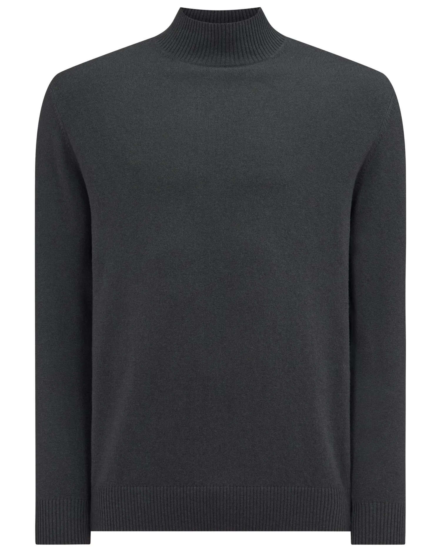 N.Peal Dark Grey | Classic Cashmere*Men's Mayfair Turtle Neck Cashmere Sweater