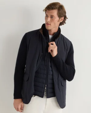 Women N.Peal Navy | Navy*Men's Montana Knit Sleeve Jacket