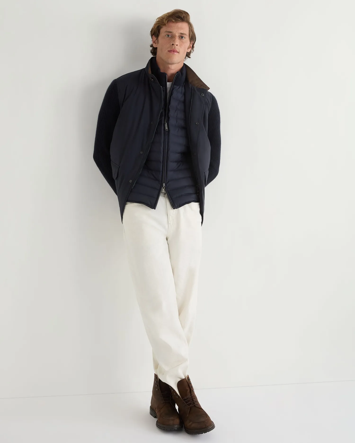 Women N.Peal Navy | Navy*Men's Montana Knit Sleeve Jacket