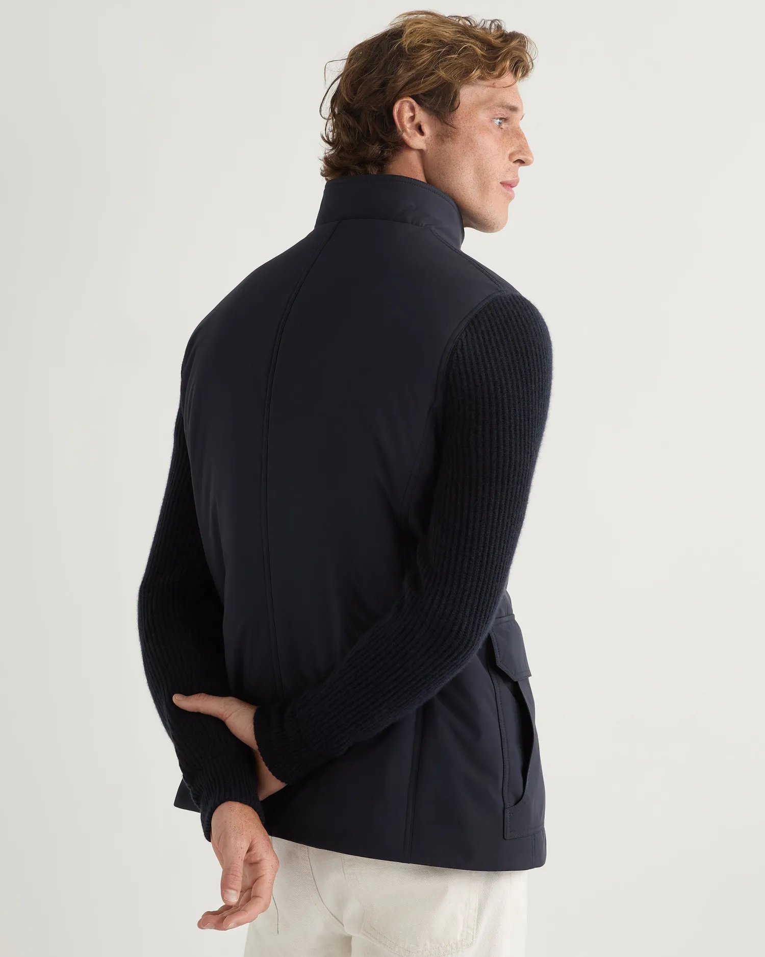 Women N.Peal Navy | Navy*Men's Montana Knit Sleeve Jacket