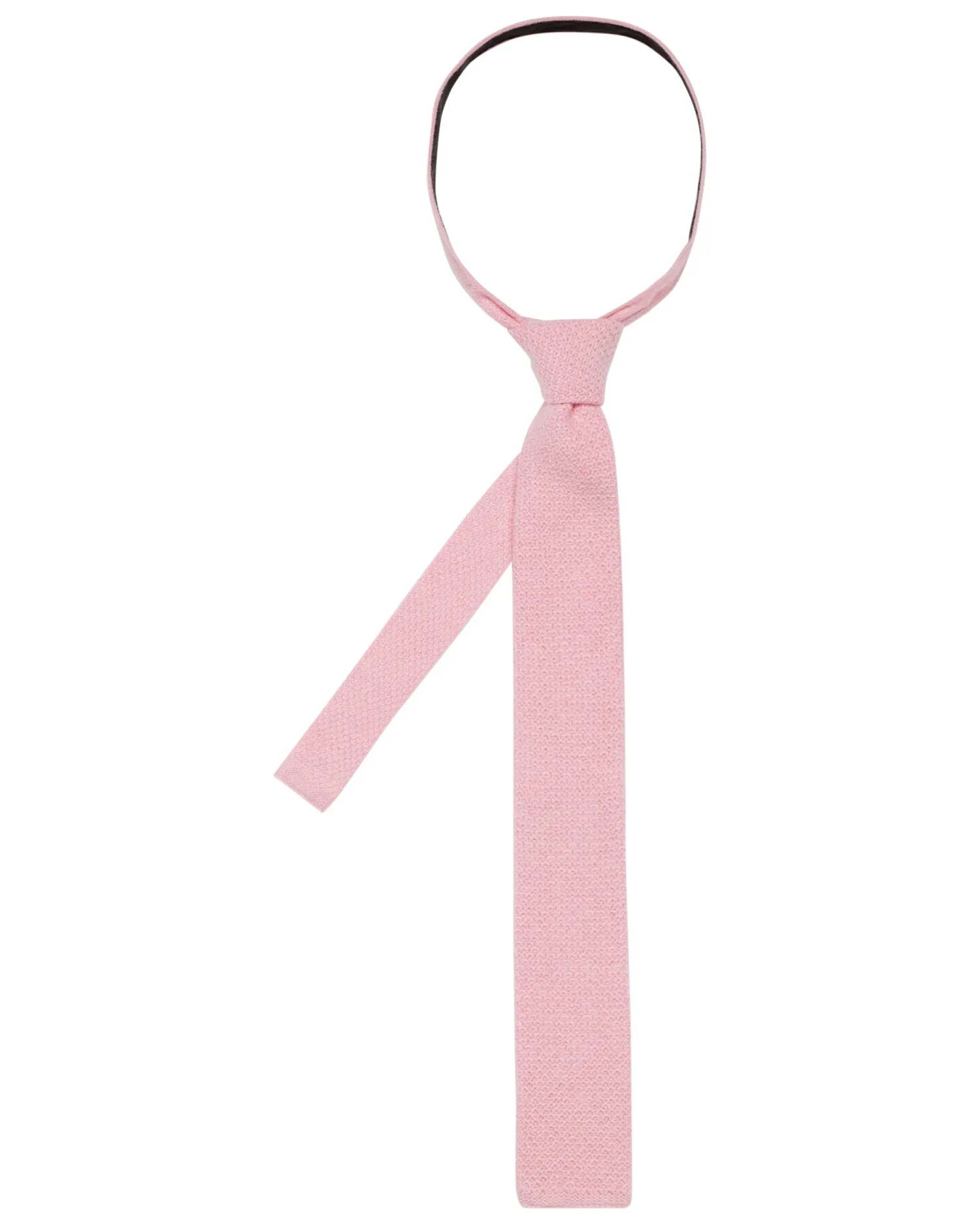 N.Peal Ties*Men's Plain Knitted Cashmere Tie