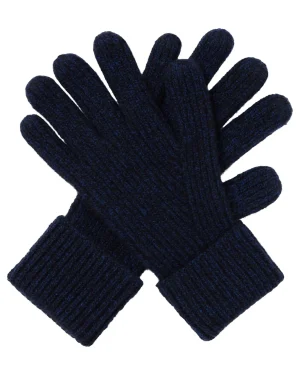 N.Peal Gloves*Men's Ribbed Cashmere Gloves