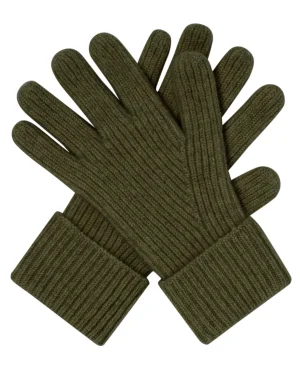 N.Peal Gloves*Men's Ribbed Cashmere Gloves