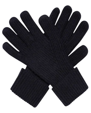N.Peal Gloves*Men's Ribbed Cashmere Gloves