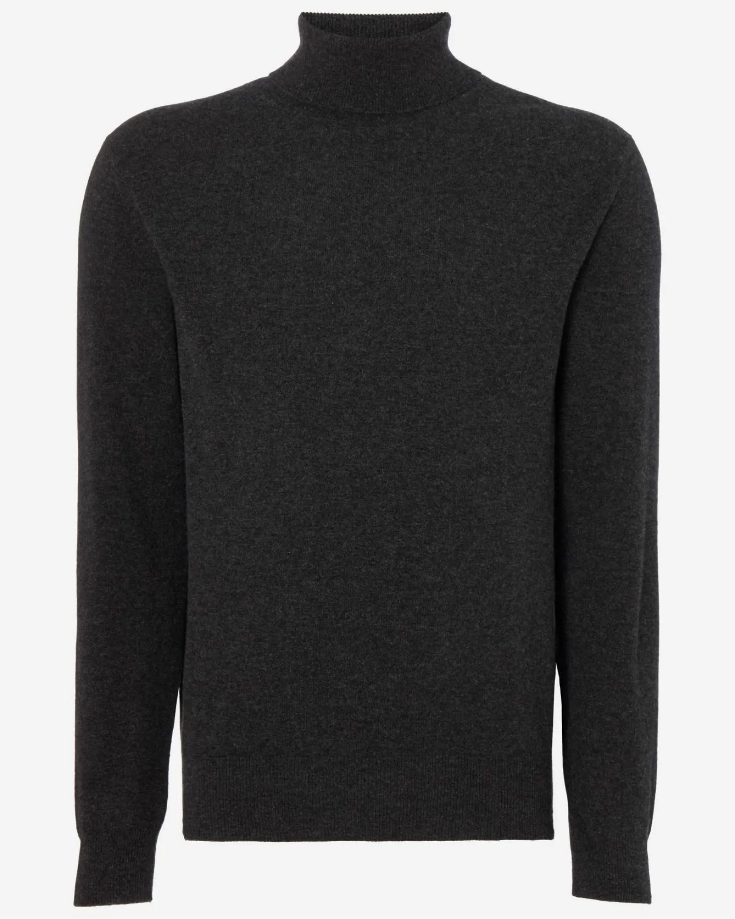 N.Peal Dark Grey | Classic Cashmere*Men's Trafalgar Turtle Neck Cashmere Sweater