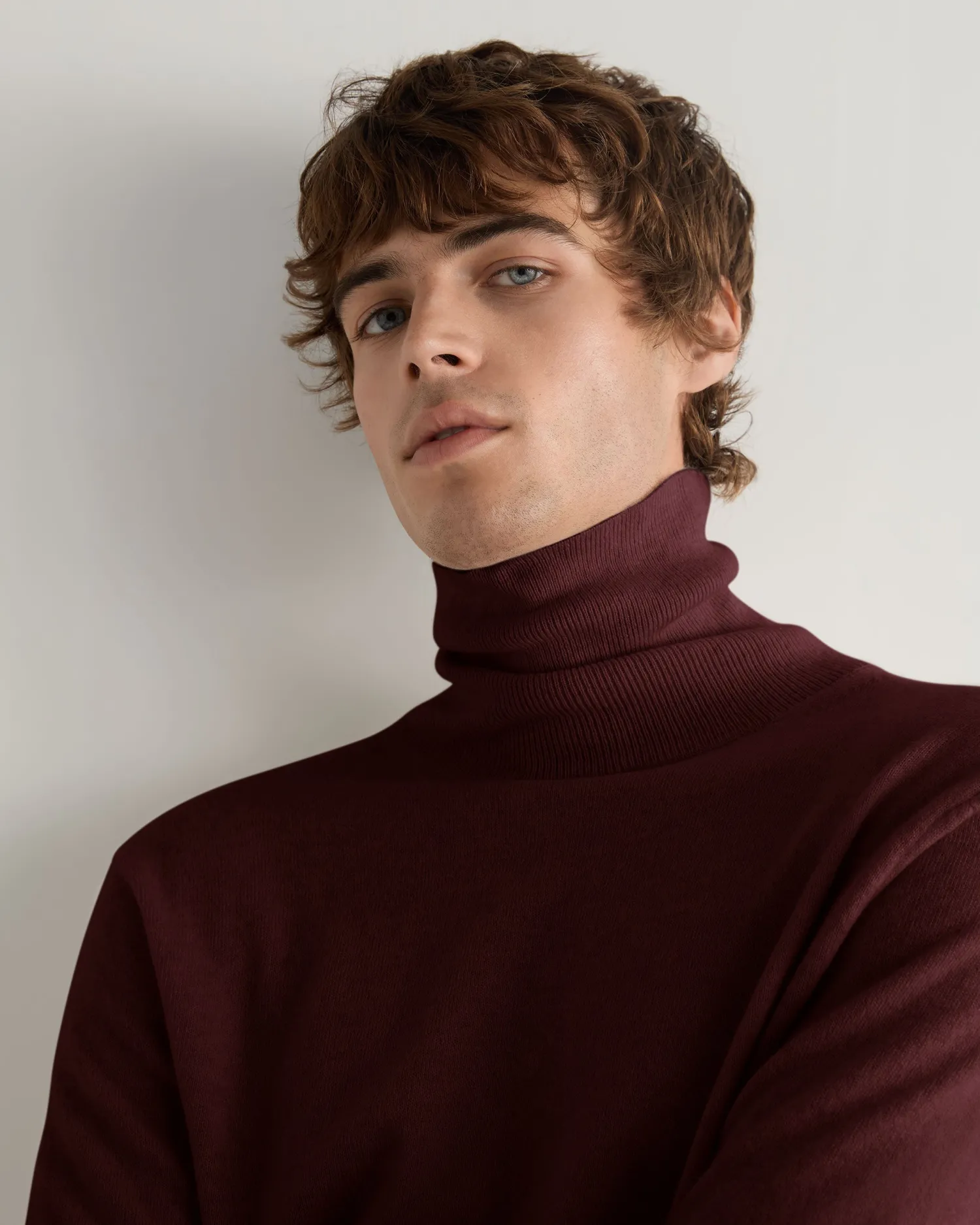 Women N.Peal Red | Red*Men's Trafalgar Turtle Neck Cashmere Sweater
