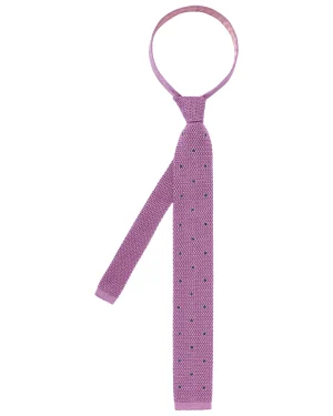 N.Peal Ties*Men's Tricot Pois Silk Tie