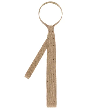 N.Peal Ties*Men's Tricot Pois Silk Tie