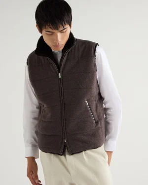 Women N.Peal Natural | Natural*Men's Vermont Fur Lined Gilet