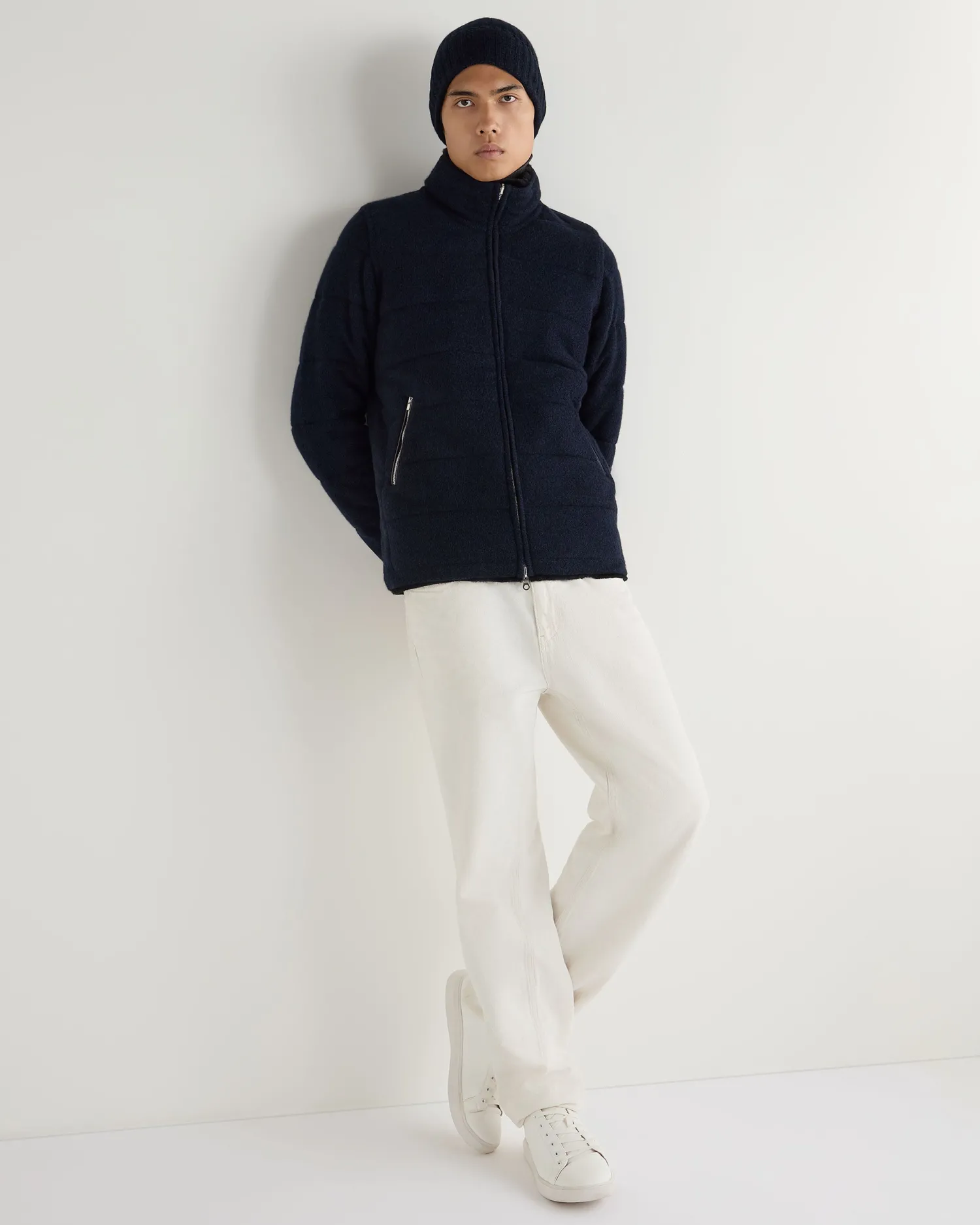 Women N.Peal Navy | Navy*Men's Whistler Fur Quilted Cashmere Jacket