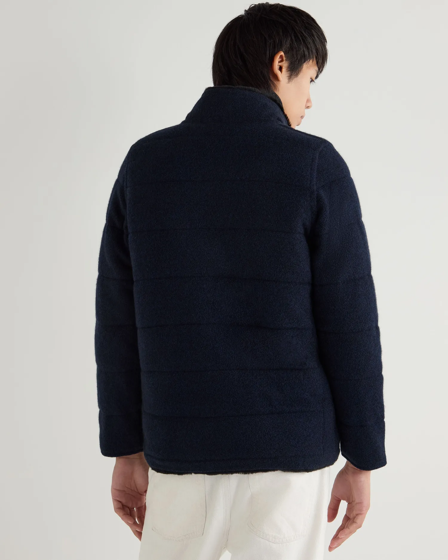 Women N.Peal Navy | Navy*Men's Whistler Fur Quilted Cashmere Jacket