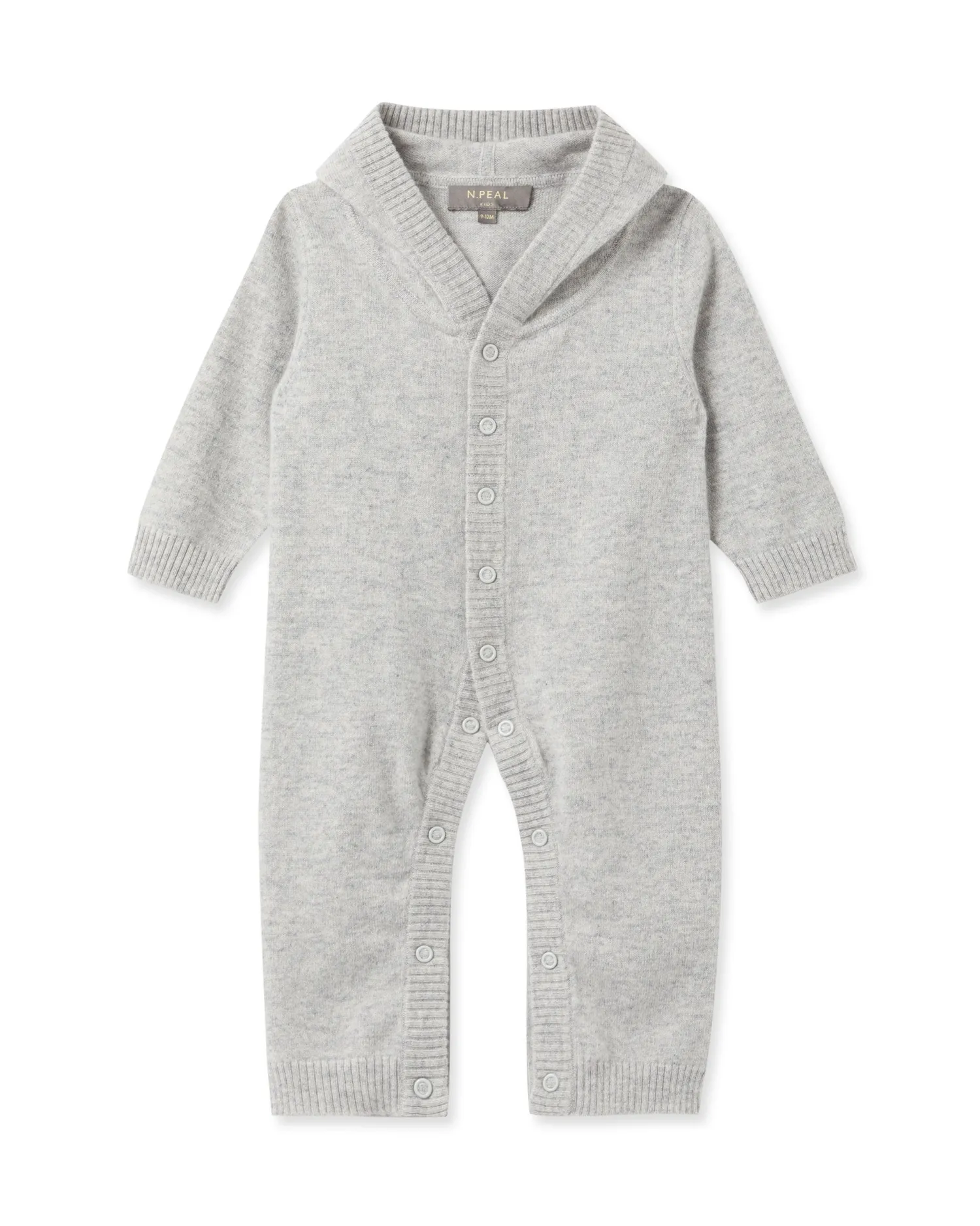N.Peal Baby*Panda Cashmere Sleepsuit