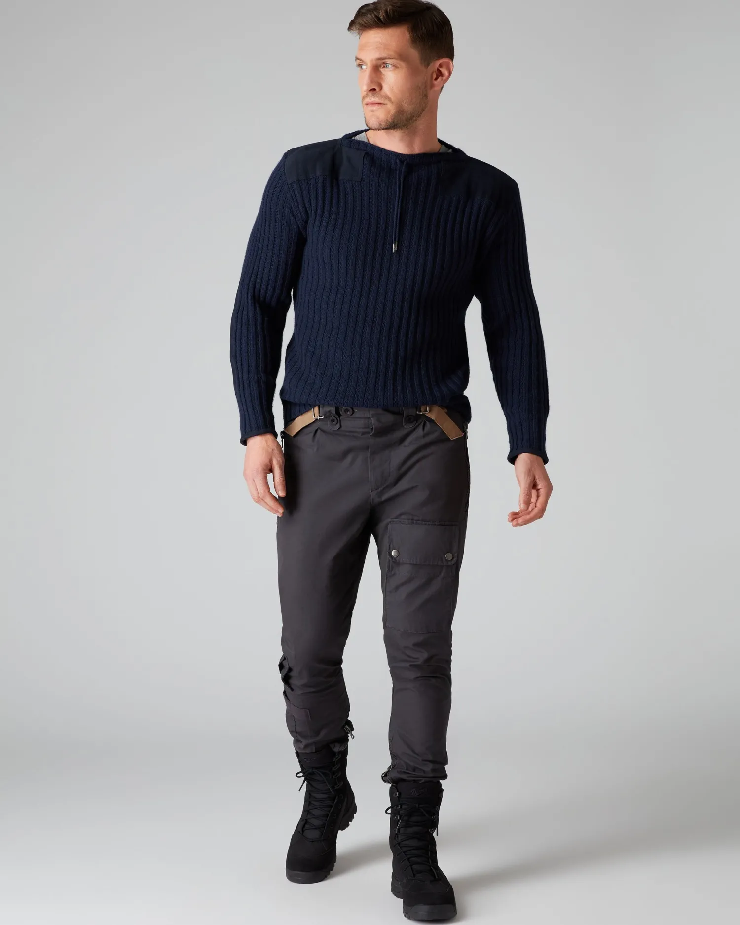 Women N.Peal James Bond Jumpers & Sweaters | Blue*007 Ribbed Army Sweater