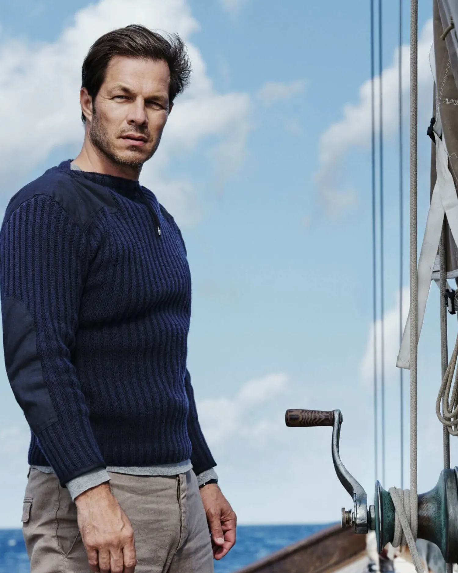 Women N.Peal James Bond Jumpers & Sweaters | Blue*007 Ribbed Army Sweater