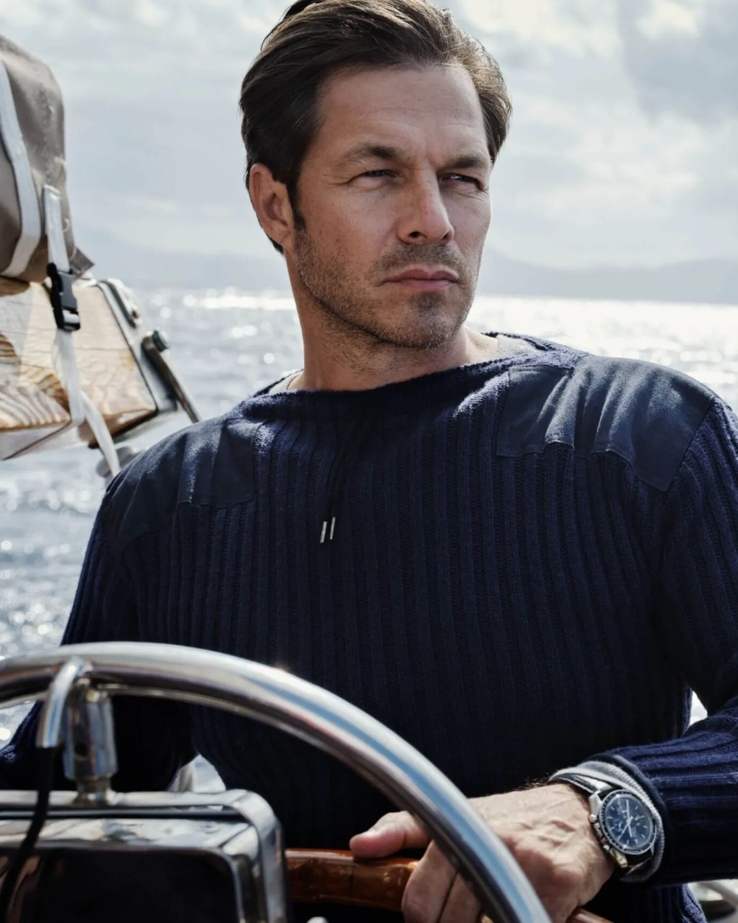 Women N.Peal James Bond Jumpers & Sweaters | Blue*007 Ribbed Army Sweater