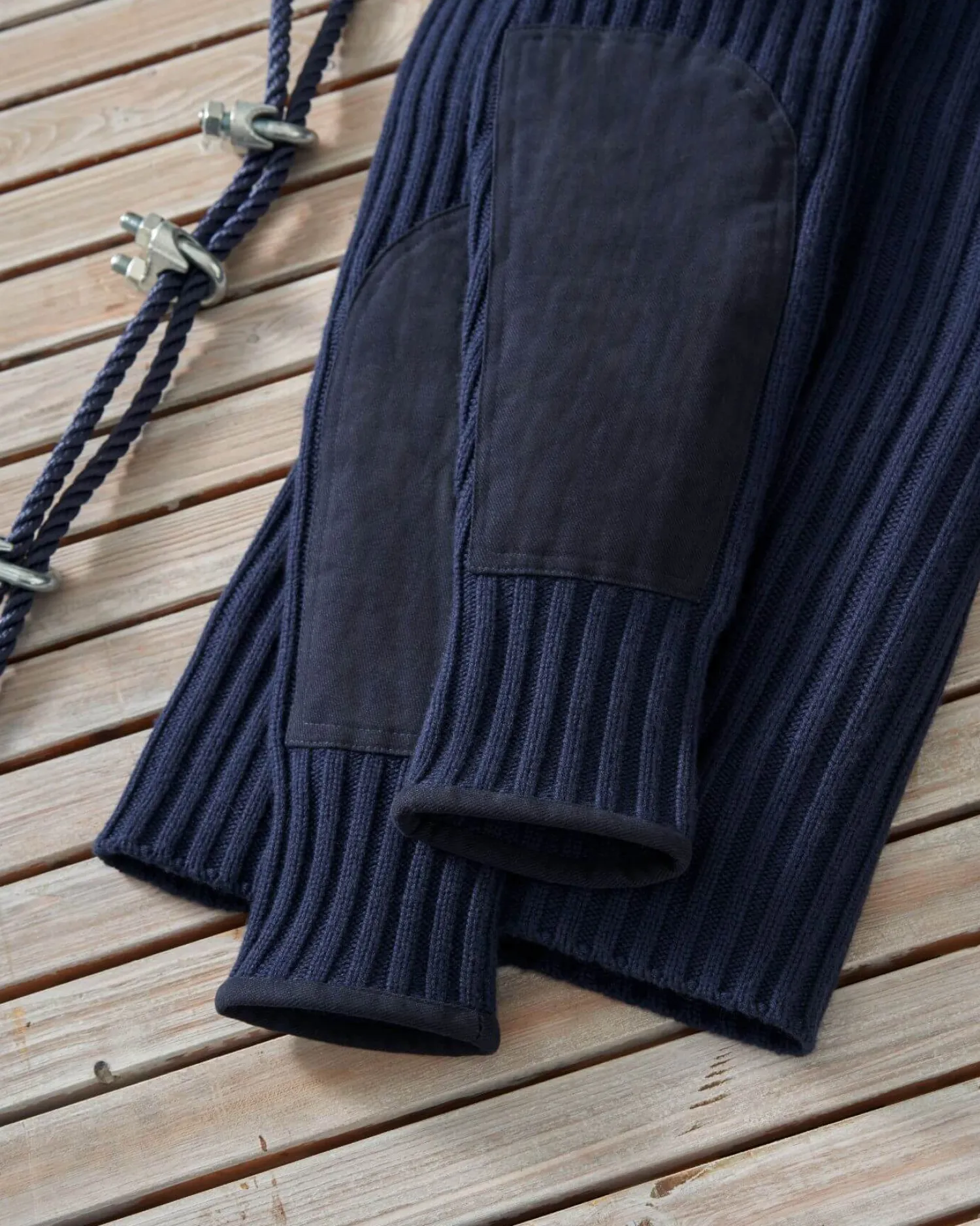 Women N.Peal James Bond Jumpers & Sweaters | Blue*007 Ribbed Army Sweater