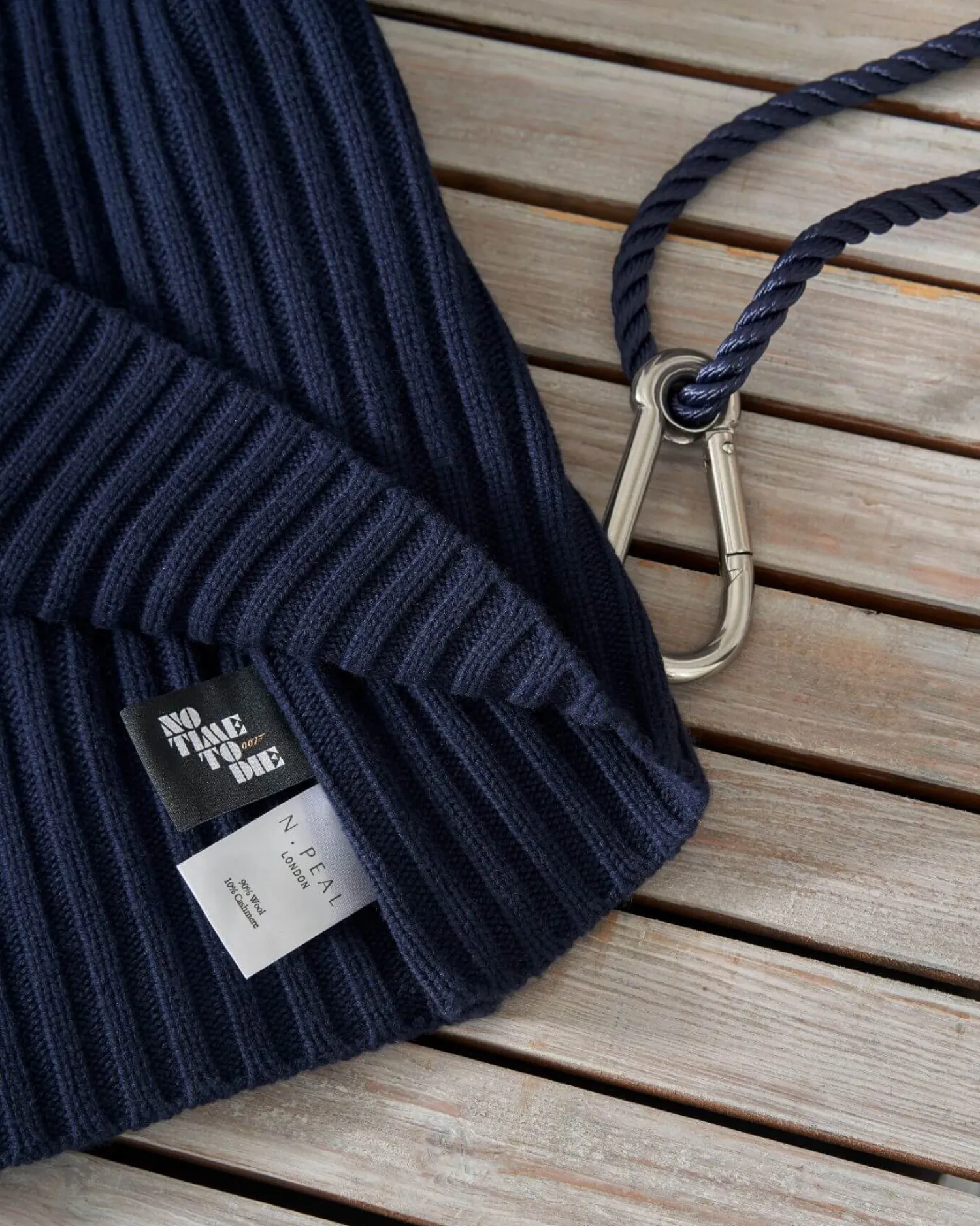 Women N.Peal James Bond Jumpers & Sweaters | Blue*007 Ribbed Army Sweater