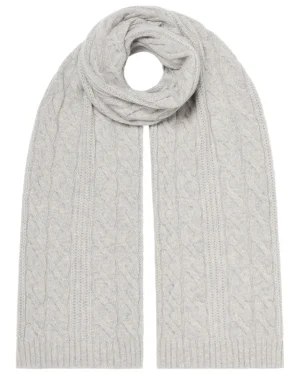 Women N.Peal Cashmere Scarves | Organic Cashmere*Unisex Cable Rib Cashmere Scarf