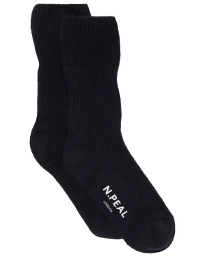 Women N.Peal Homeware | Socks & Slippers*Unisex Cashmere Rib Bed Socks