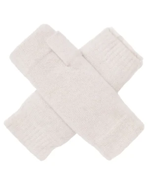 Women N.Peal Fur Trim Accessories | Gloves*Unisex Fur Lined Fingerless Cashmere Gloves