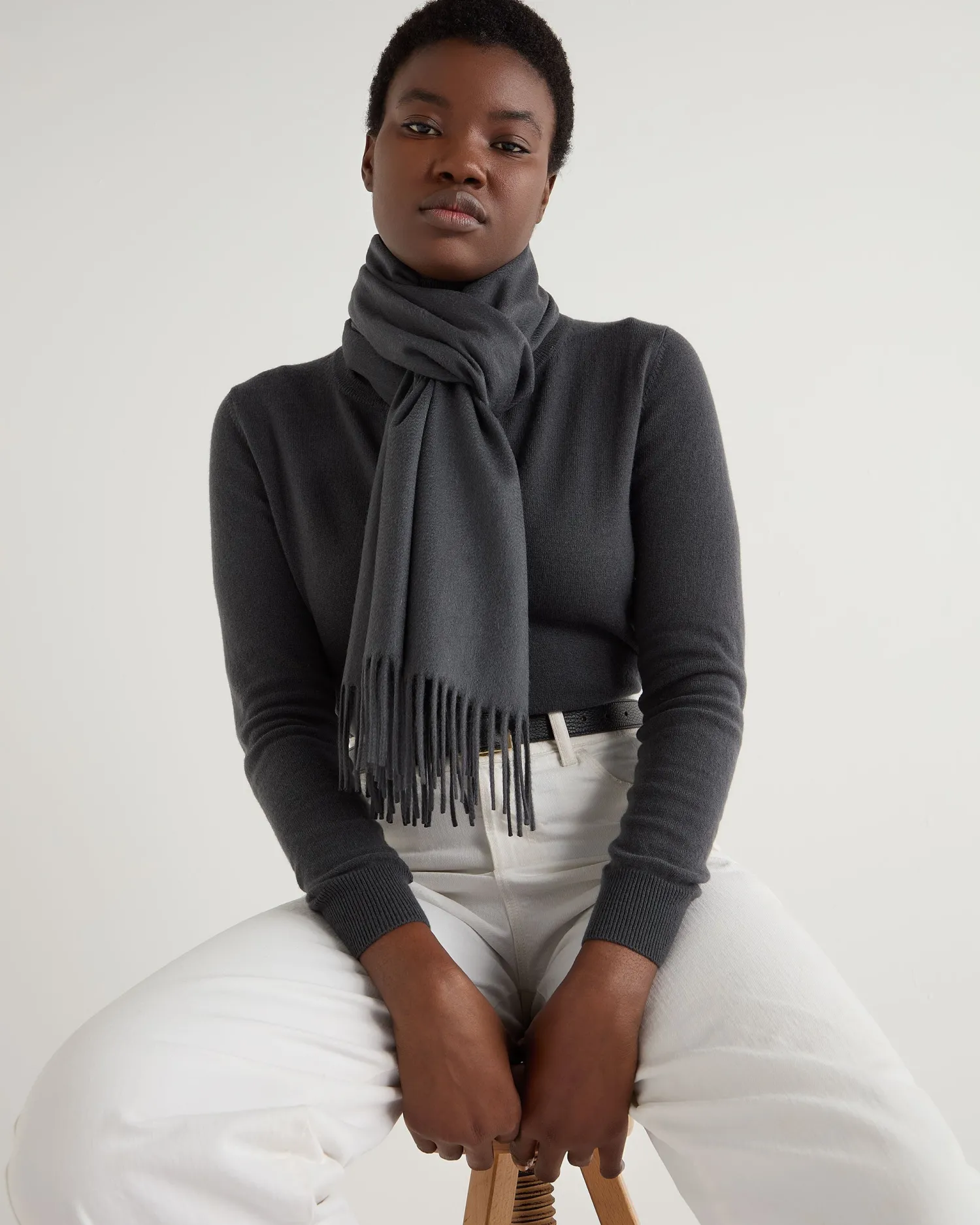 Women N.Peal Scarves | Cashmere Scarves*Unisex Large Woven Cashmere Scarf