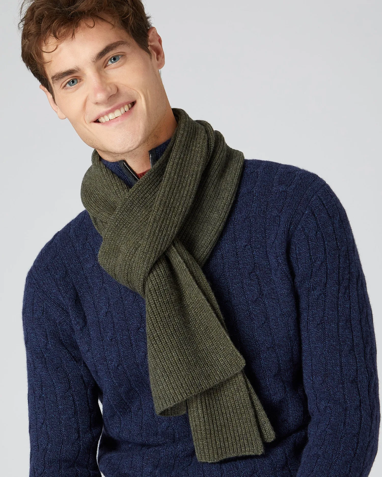 Women N.Peal Scarves | Cashmere Scarves*Unisex Ribbed Cashmere Scarf