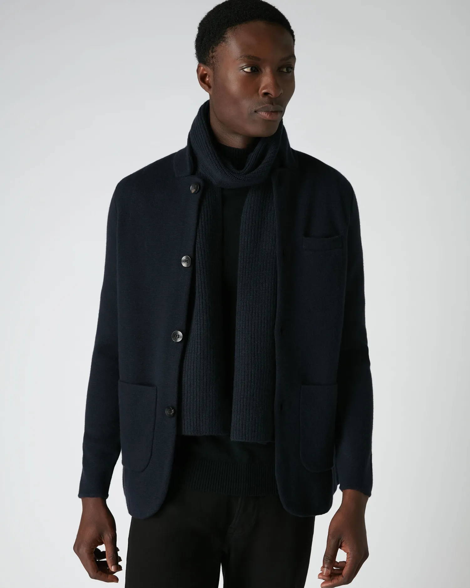 Women N.Peal Scarves | Cashmere Scarves*Unisex Ribbed Cashmere Scarf