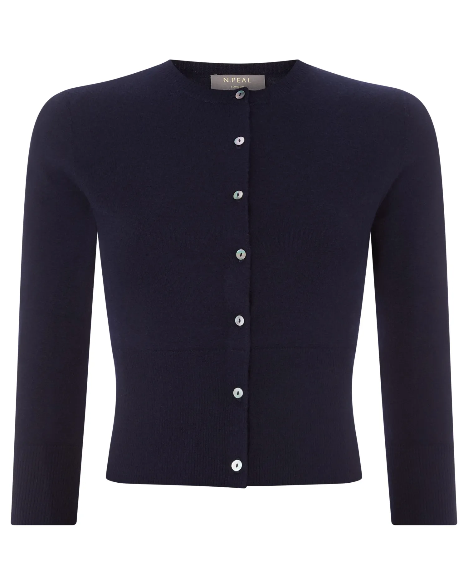 Women N.Peal Blue | Superfine Cashmere*Women's Darcie Superfine Cashmere Cropped Cardigan