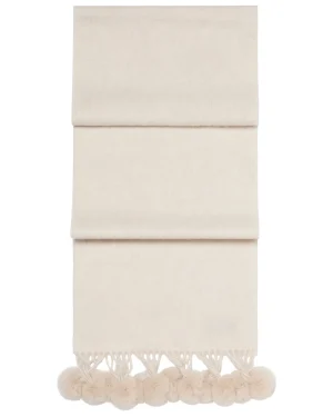 Women N.Peal Fur Poms | Fur Trim Accessories*Women's Davos Fur Bobble Cashmere Scarf