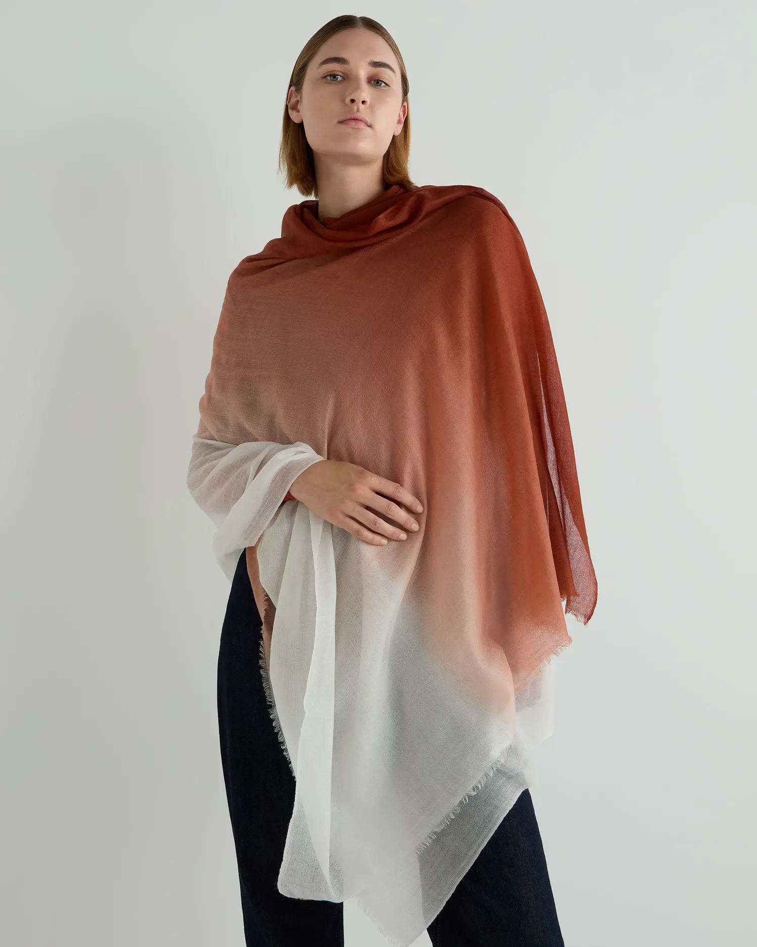 Women N.Peal Cashmere Scarves*Women's Dip Dye Cashmere Scarf