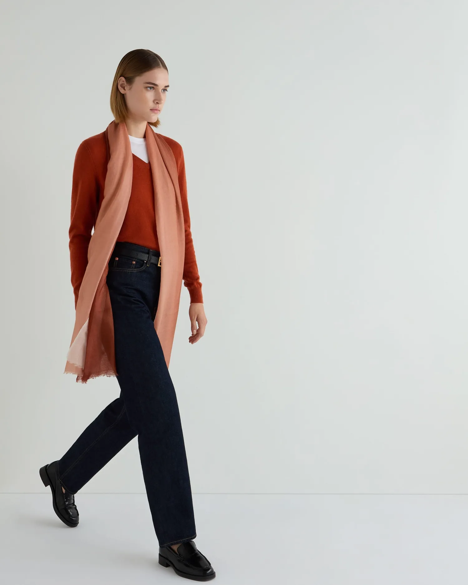 Women N.Peal Cashmere Scarves*Women's Dip Dye Cashmere Scarf