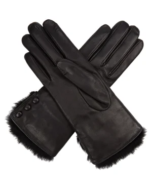 Women N.Peal Fur Trim Accessories | Gloves*Women's Fur Lined Leather Gloves